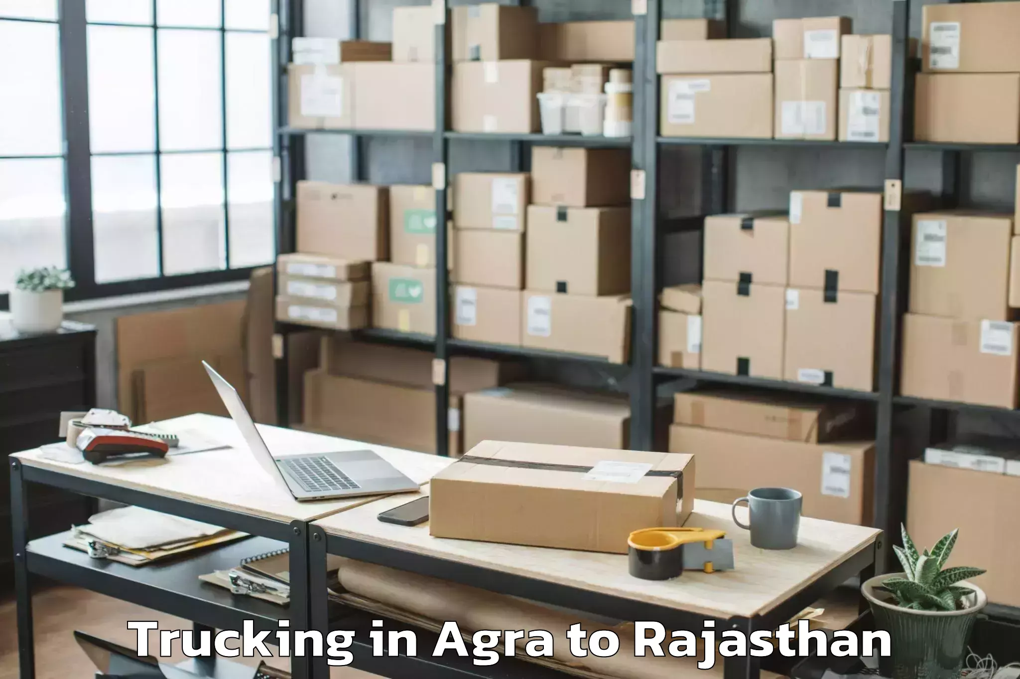 Easy Agra to Shri Jagdishprasad Jhabrmal Ti Trucking Booking